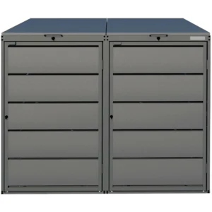 Metal Wheelie Bin Shed JULIA 240-2
