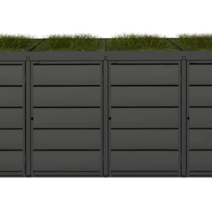 Metal Wheelie Bin Shed Flower Pot David 240-4