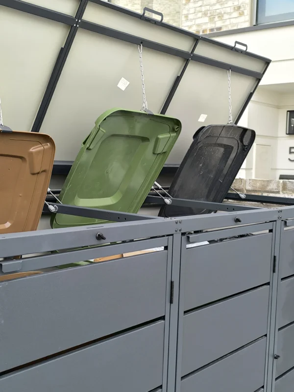 Metal Wheelie Bin Shed JULIA 240-3 - Image 9