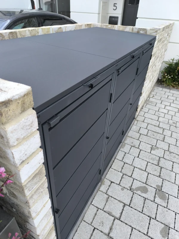 Metal Wheelie Bin Shed JULIA 240-3 - Image 19