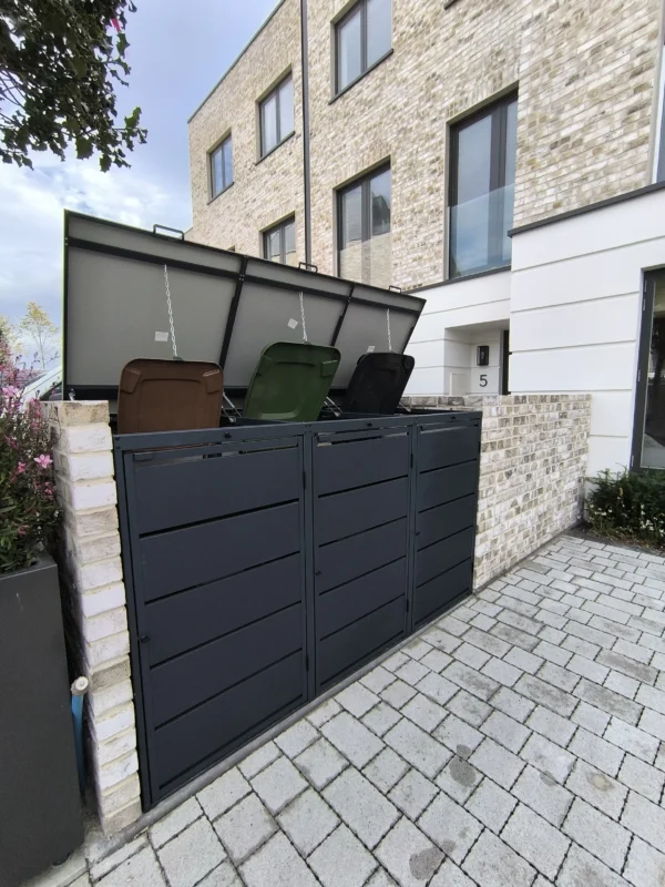 Metal Wheelie Bin Shed JULIA 240-3 - Image 10