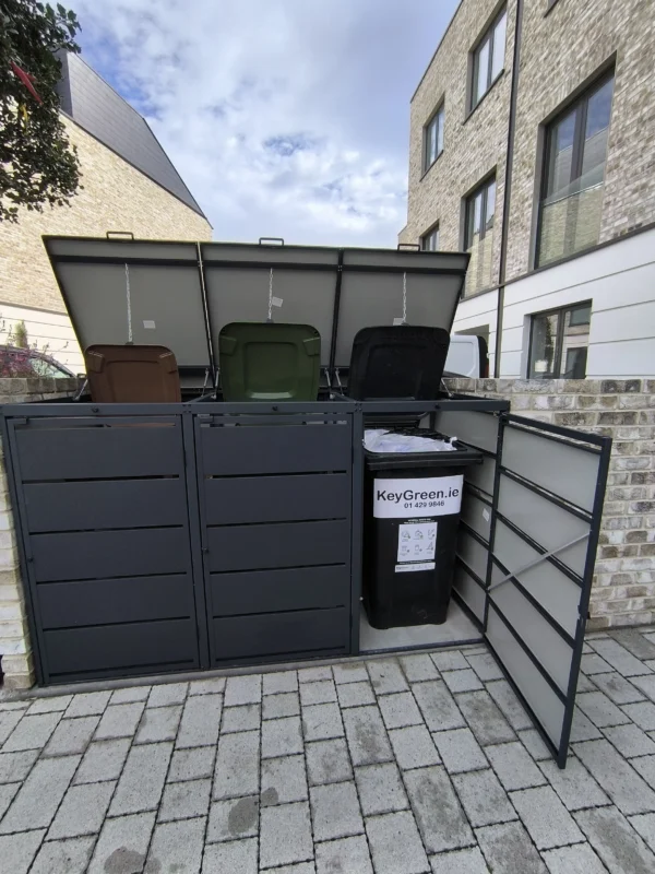 Metal Wheelie Bin Shed JULIA 240-3 - Image 11