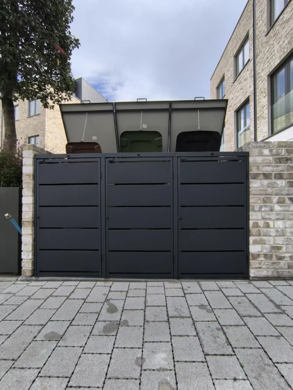Metal Wheelie Bin Shed JULIA 240-3 - Image 14