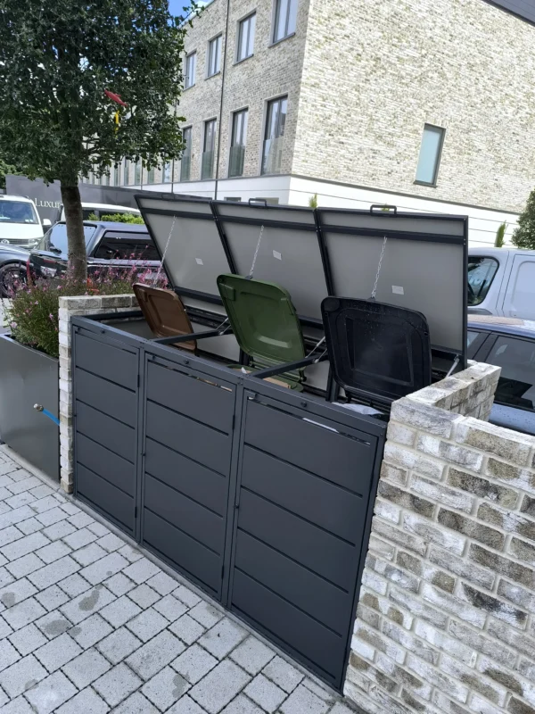 Metal Wheelie Bin Shed JULIA 240-3 - Image 16