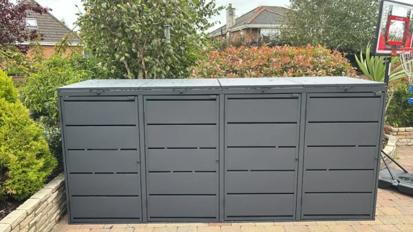 Metal Wheelie Bin Shed JULIA 240-4 - Image 6