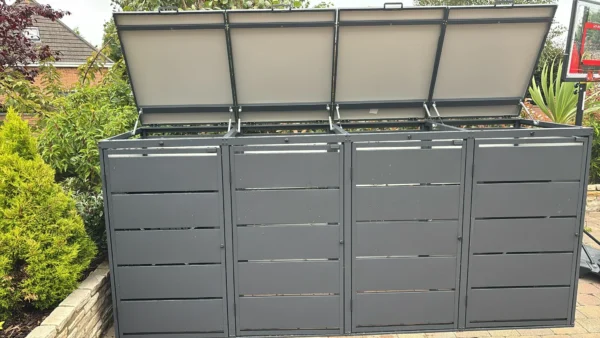 Metal Wheelie Bin Shed JULIA 240-4 - Image 8