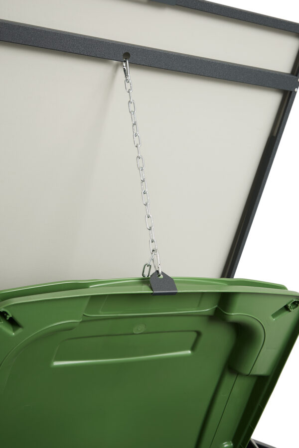 Metal Wheelie Bin Shed JULIA 240-4 - Image 5