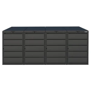 Metal Wheelie Bin Shed JULIA 240-4