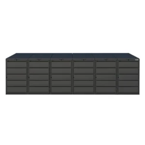 Metal Wheelie Bin Shed JULIA 240-6