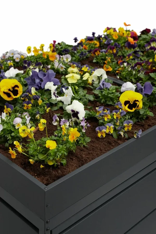 Metal Wheelie Bin Shed Flower Pot David 240-1 - Image 2