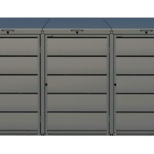 Metal Wheelie Bin Shed JULIA 240-3