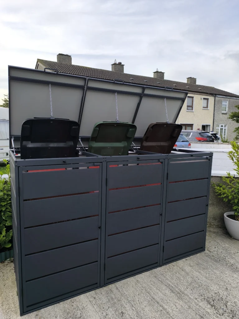 integrating bin storage covers into your garden design