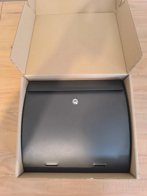 Post box "Alec" Umbra Grey RAL7022