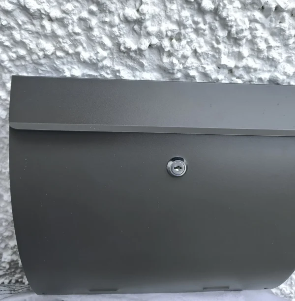 Post box "Alec" Umbra Grey RAL7022 - Image 5