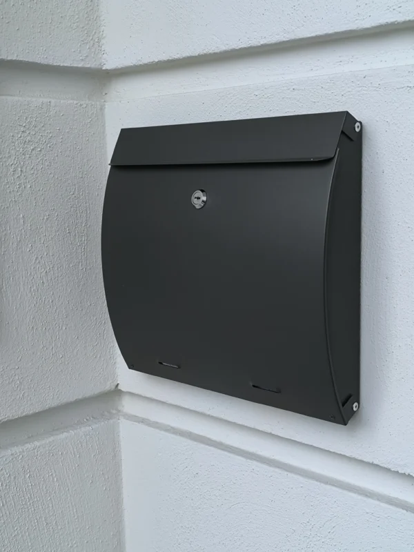 Post box "Alec" Umbra Grey RAL7022 - Image 5